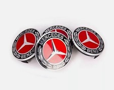 AMG 4pcs Wheel Rim Cover Caps Emblem 75mm Mercede s Benz Wreath