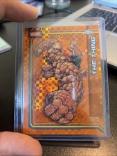 2026 Topps Chrome Marvel Orange Refractor The Thing /25 #175 Color Match F4