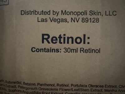 Monopoli Retinol Face Serum Anti-Aging Age-Defying 30 mL (1 fl oz)