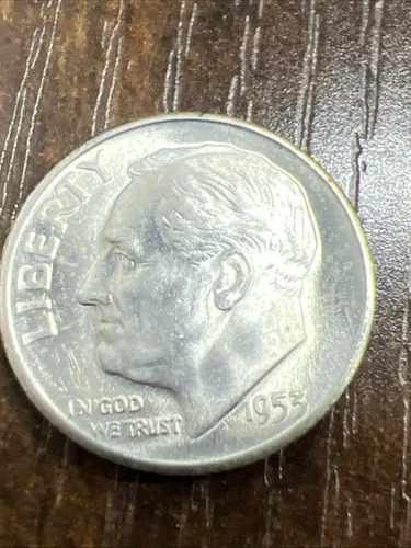 1953 S Roosevelt Dime BU Uncirculated Mint State 90% Silver 10c Actual US Coin