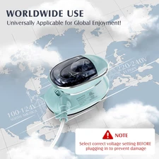 Travel Iron Mini with Steam for Clothes Dual Voltage Portable Ironing Machine
