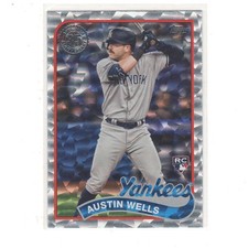 2024 Topps Series 2 Rookie 35th Anniv Foilboard Austin Wells #89B2-36 Yankees