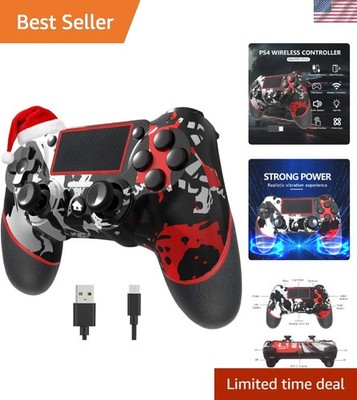 Wireless PS4 Controller with Touch Pad & Six Axis Control   Flame White