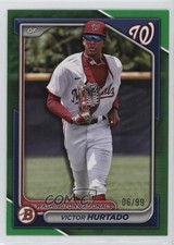 2024 Bowman Draft Green 6/99 Victor Hurtado #BD-168 02v3