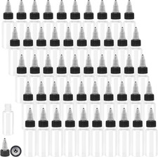 50PCS Plastic Dropper Bottle, 1oz Dispensing Bottles Applicator, 30ML Empty S...