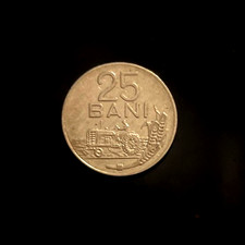 25 Bani Rum&auml;nien 1966 sehr sch&ouml;n erhalten Traktor