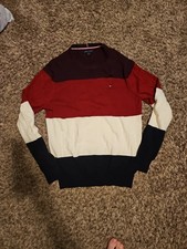 Tommy Hilfiger 3 Color Size Large 100% Cotton Men's Sweater