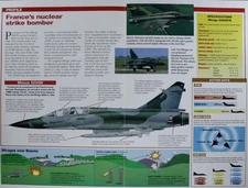 Mirage Jet Aircraft Picture Brochure Pamphlet Out of Print Info Sheet