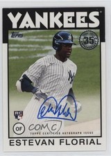 2021 Topps Update 1986 Topps Baseball Estevan Florial #86B-EF Auto ms9