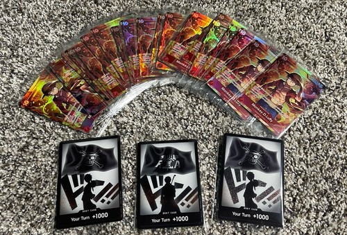 Sealed Promo One Piece Treasure Booster Monkey D Luffy ST10-006 SR lot of 19