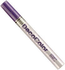 Uchida DecoColor Broad Opaque Oil-Based Paint Marker-Violet - 3 Pack