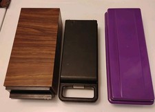 Lot of 3 Audio Cassette Storage Cases