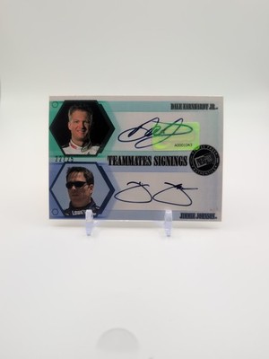 2008 Press Pass Eclipse Teammates Dale Earnhardt Jr Jimmie Johnson Dual Auto /25