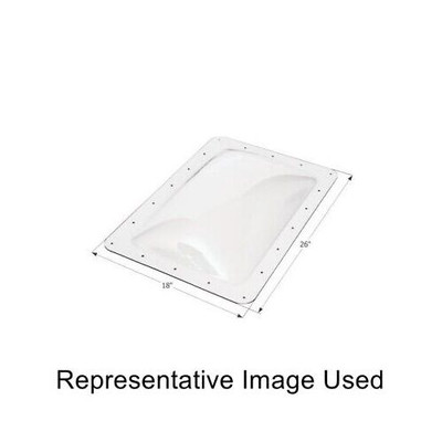 Icon 01820 RV Trailer Rectangle Skylight 18'' x 26'' - Clear NEW