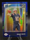 2024 Panini Donruss Optic - Rated Rookie Drake Maye #229 Blue Hyper Prizm (RC)