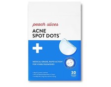 Peach Slices Acne Spot Dots Hydrocolloid Acne Patches For Zits, Blemishes 30ct
