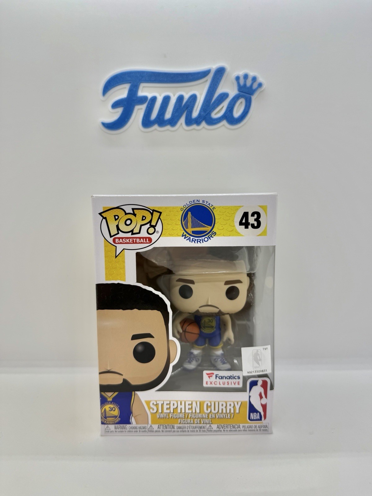 Funko Pop NBA Stephen Curry 43 Fanatics Exclusive figurine vinyle collectible basket US