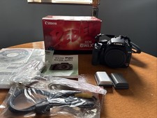 Canon EOS DSLR Digital Rebel XTi Body 2 Batteries  Charger Tested Working