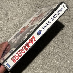 Sega Worldwide Soccer 97 (Sega Saturn) Complete CIB w/ Manual Registration Card