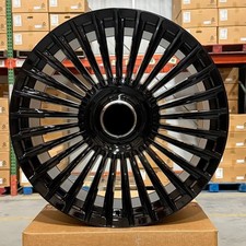 22" MULTISPOKE STYLE BLACK WHEELS RIMS BIG CAPS FITS ROLLS ROYCE 2013+ WRAITH