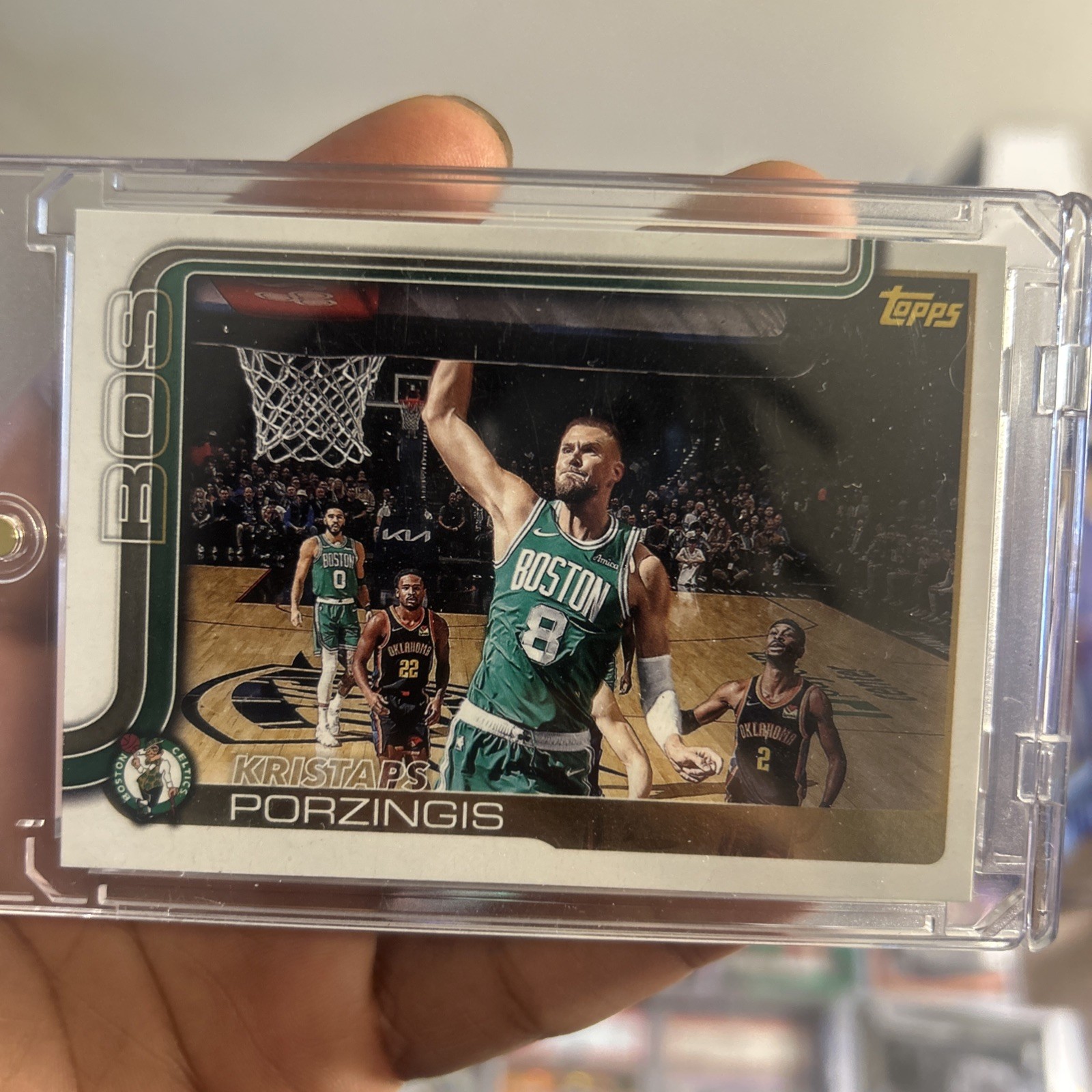 2025-26 Topps Basketball Kristaps Porzingis Golden Mirror SSP Variation #3