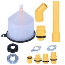No-Spill Coolant Funnel Kit Spill Proof Radiator Funnel Bleeder with Adapters