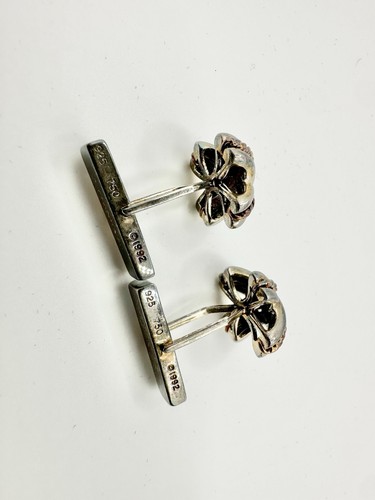 Gemelli Tiffany & Co Paloma Picasso firma x corda oro sterling 925 18 carati 92 - Foto 8 di 9