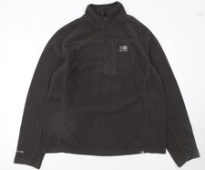 Karrimor Men's Black Fleece XL Pullover 1/4 Zip Sweatshirt Outdoor