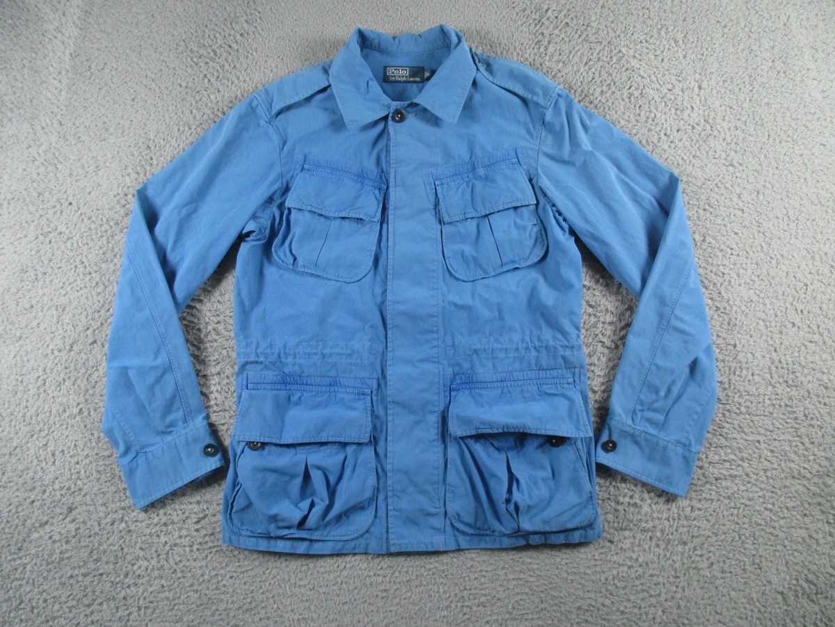 Polo Ralph Lauren Jacket Mens Small Blue Combat Tropical Field M65