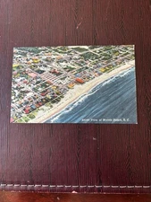 Aerial View of Myrtle Beach S.C. Postcard-Linen-South Carolina-Linen