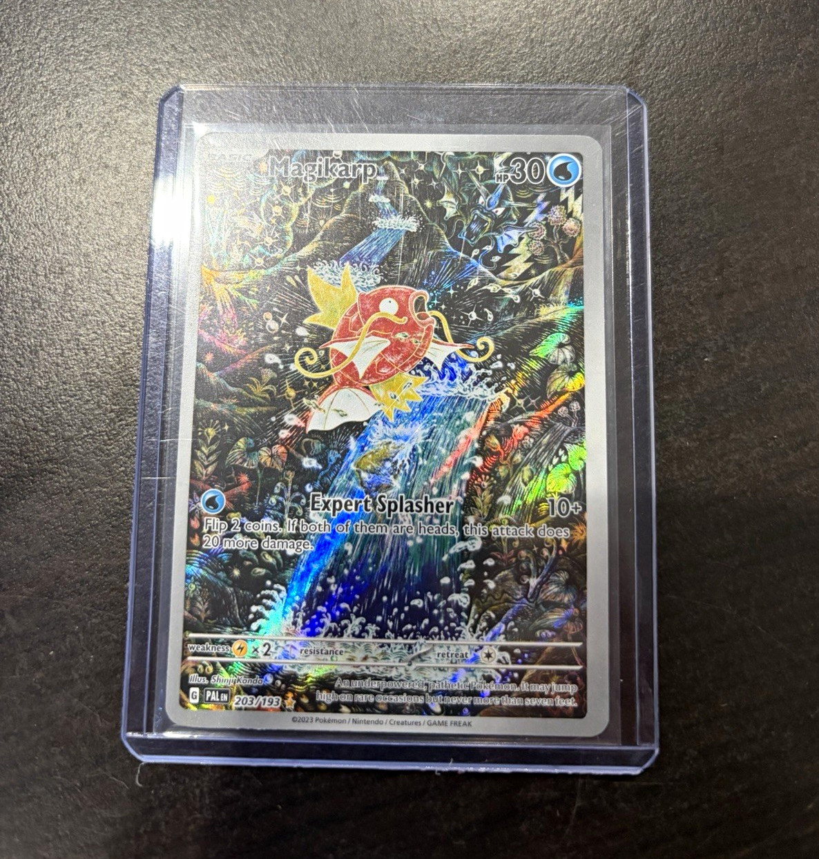Pokemon Magikarp 203/193 Paldea Evolved Illustration Rare Holo Full Art EN 2023