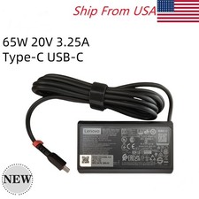 Genuine 65W USB-C Type-C AC Adapter laptop Charger For Lenovo ThinkPad X1 Carbon