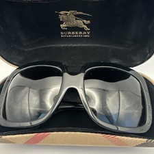 Burberry Sunglasses Rectangular 4062 3001/11 57017 130 2N with Case Excellent 