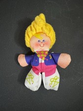 Vintage 1987 Smooshees Fisher Price Blonde Hair Plush Doll Kathy
