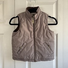 Janie And Jack Reversible Insulated Fleece Puffer Vest 4T Unisex Warm Soft Comfy