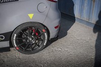Heck Ansatz Flaps Diffusor V.2 FüR Ford Fiesta ST Mk7 Facelift Heck Schwarz