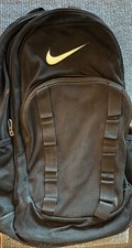 Nike Black Backpack With Adjustable Straps Multiple Compartments Pre-Owned