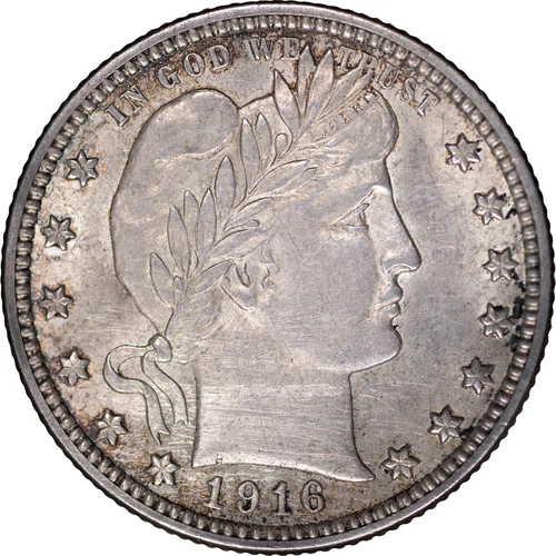 1916-D 25c Barber Quarter ~ AU Details
