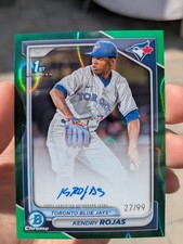 2024 Bowman Chrome Kendry Rojas 1st Bowman Green Lava Auto /99