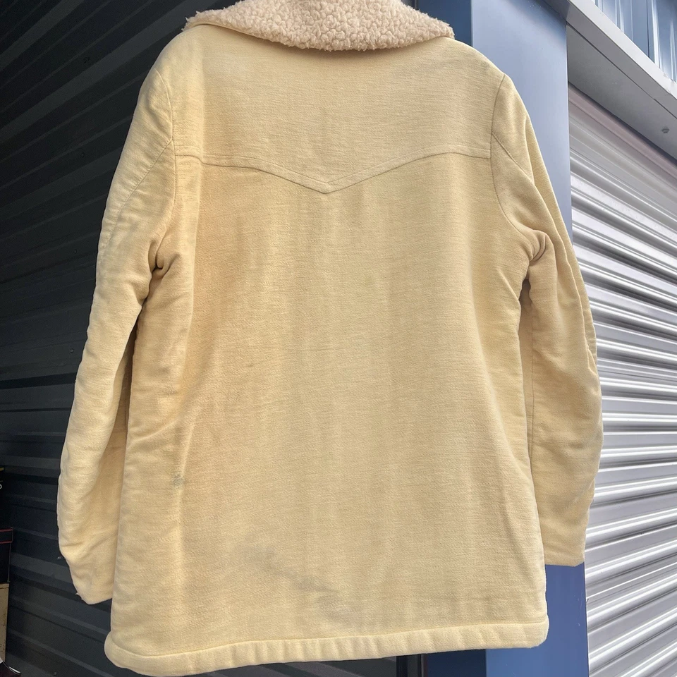 Abrigo Chaqueta Hombre Vintage Años 60 Moleskin Gamuza Piel de Oveja Marlboro Talla 42 Mediano Foto 4 de 4