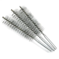 Utoolmart 25mm/0.98 Diameter Steel Wire Tube Cleaning Brush 160mm Length 3Pcs