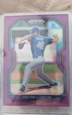 2021 Panini Prizm - Tier II Jacob deGrom #111 Purple Prizm
