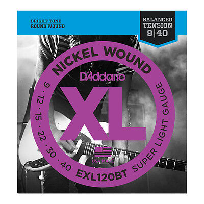 Tensione Balanced Super Light DAddario NYXL0940BT Set per Chitarra Elettrica 09-40 Tensione Balanced Super Light DAddario NYXL0940BT Set per Chitarra Elettrica 09-40