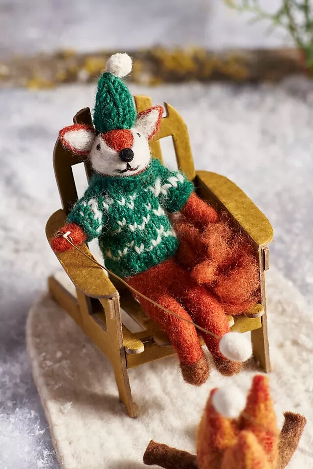 FOX　木目込みまり　4センチ/3.5センチ/3センチ玉セット20個等 Amazon.com: Nordic Style Fox Handmade Wood Carving Solid Wooden