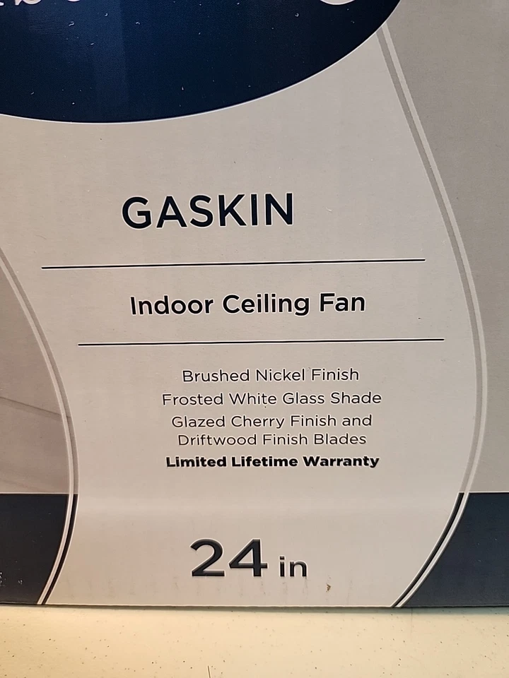 Harbor Breeze Gaskin 24in Matte black Blades Integrated LED Ceiling Fan W/Light - Image 2 of 4