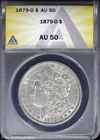 1879-O $1 Morgan Silver Dollar ANACS AU 50