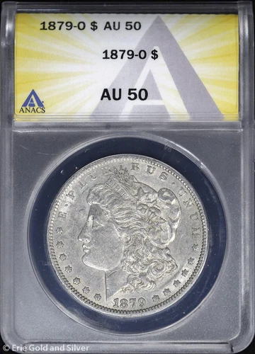 1879-O $1 Morgan Silver Dollar ANACS AU 50