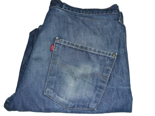 LEVI'S Engineered Jeans Twisted Denim W36 L32 Blue Mens Distressed | eBay