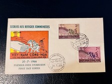 1966 South Vietnam FDC stamp REFUGEES FROM COCMMUNIST OPPRESSION 2