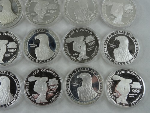 1983-S Olympic Proof Silver Dollar Roll 20 Coins US Mint Commemorative $1 - Picture 6 of 6